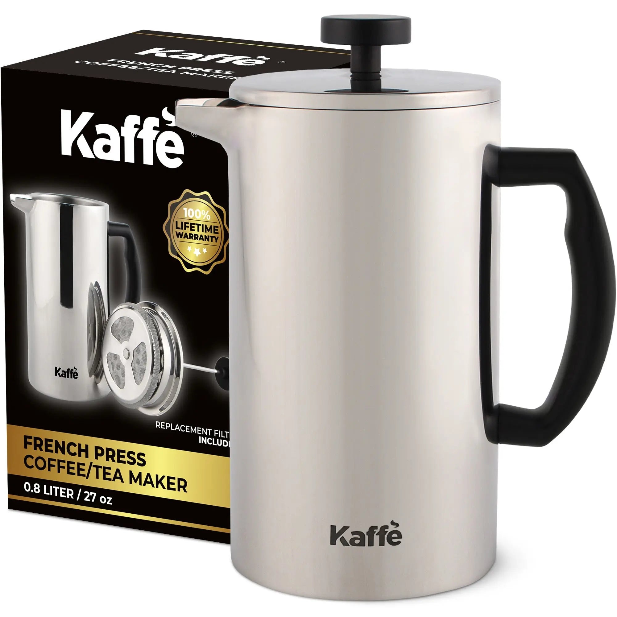 Stainless Steel French Press, KF1020 Kaffe Products