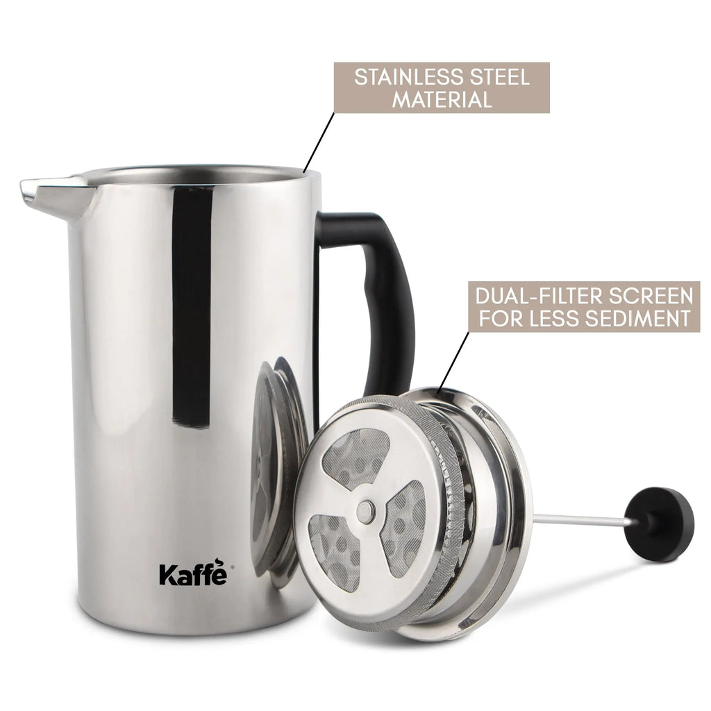 Stainless Steel French Press, KF1020 Kaffe Products